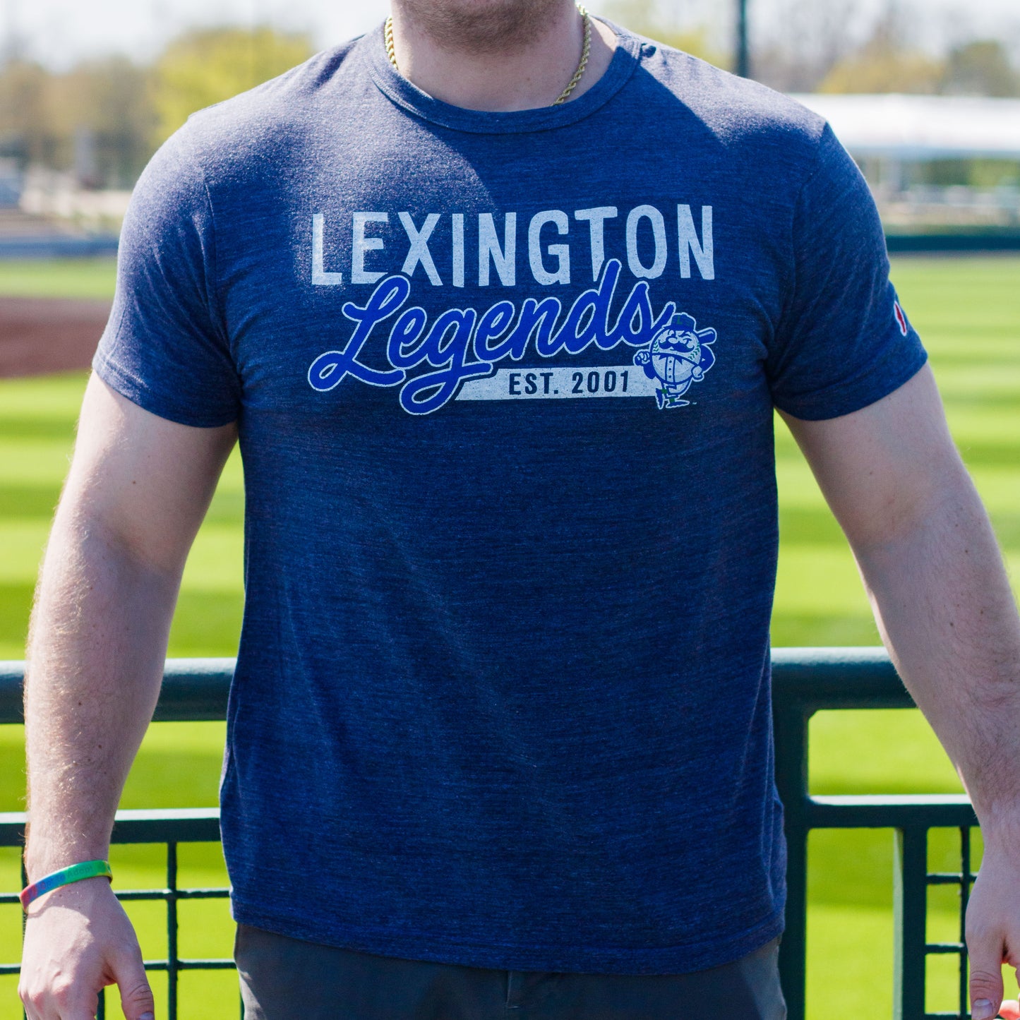 The League Victory Falls Heather Navy Tee