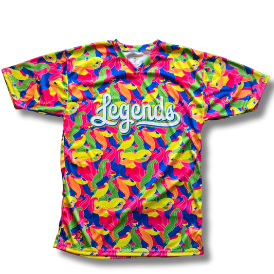 Legends Adult Neon Mustache Camo Rapid Tee