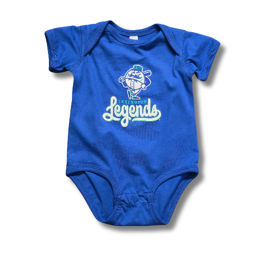 Bimm Ridder Blue Primary Onesie
