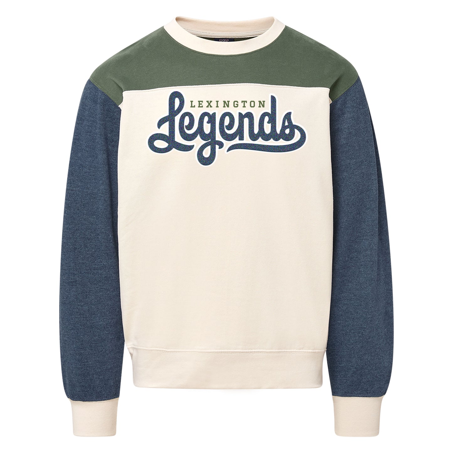 Adult Tri-Color Crew Fleece