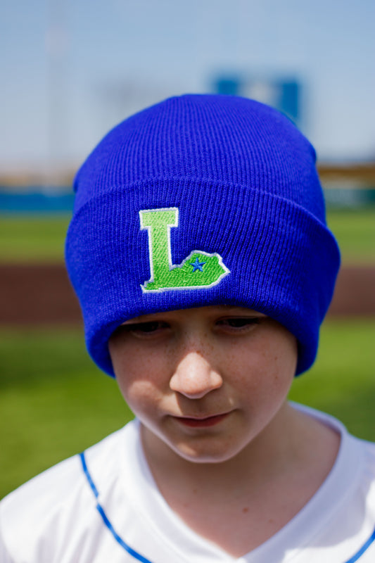 L State Beanie - Blue