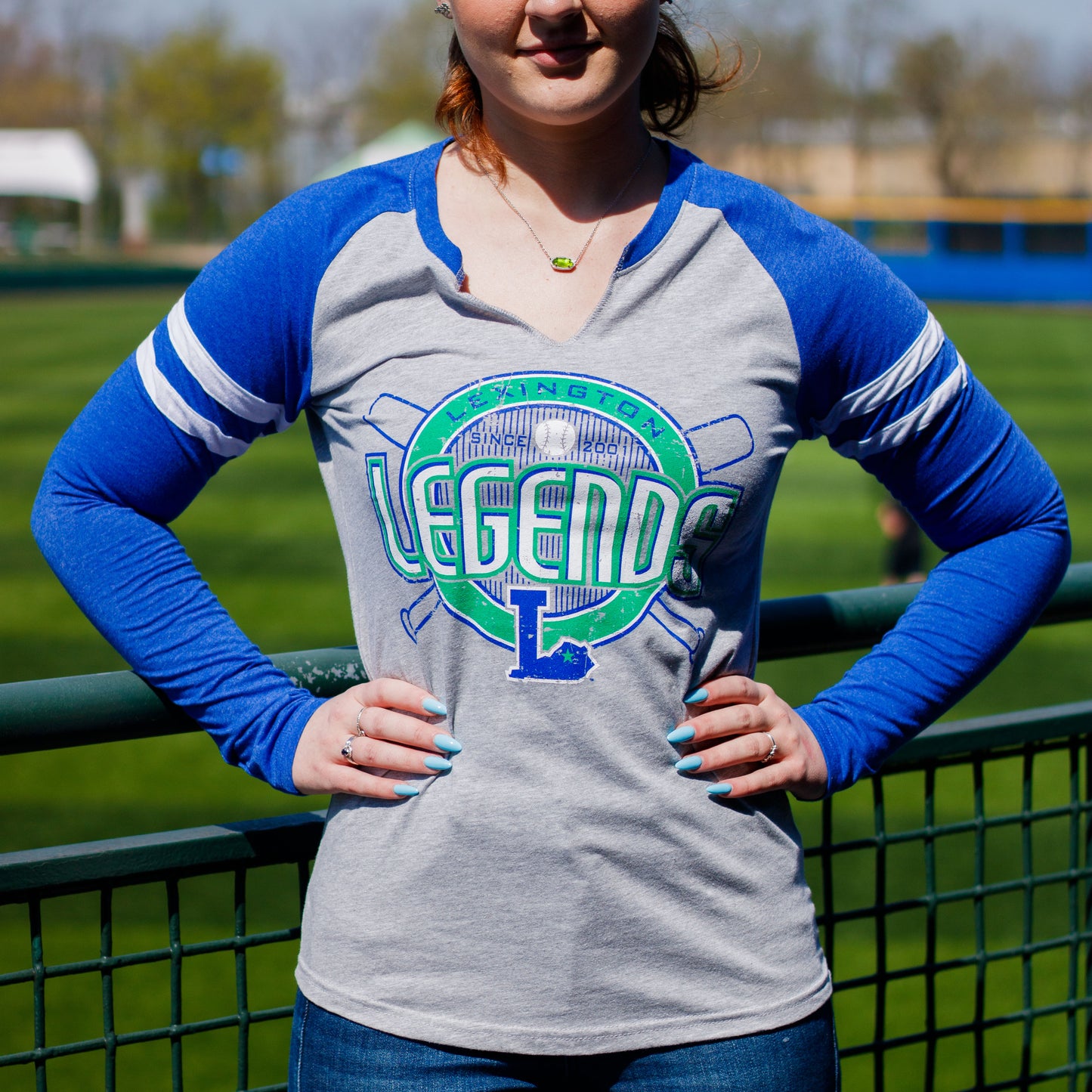 Ladies Long Sleeve Mashup Billion Tee