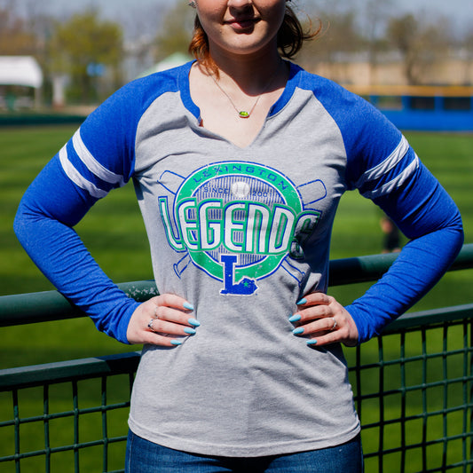 Ladies Long Sleeve Mashup Billion Tee