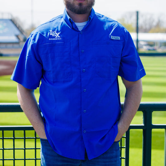 Columbia Tamiami Royal Blue PFG Shirt