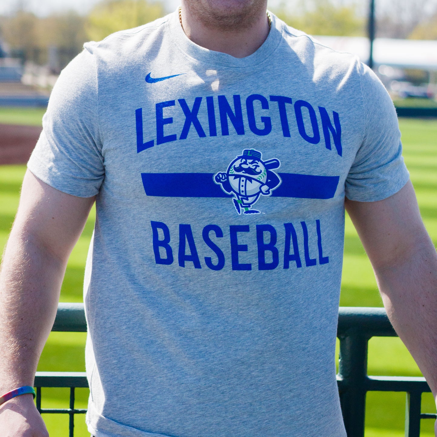 Nike Grey Legends Script Dri-Fit Tee