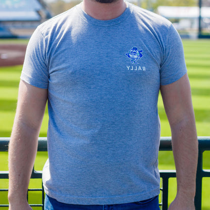 Adult Grey Baseballism Rally Tee