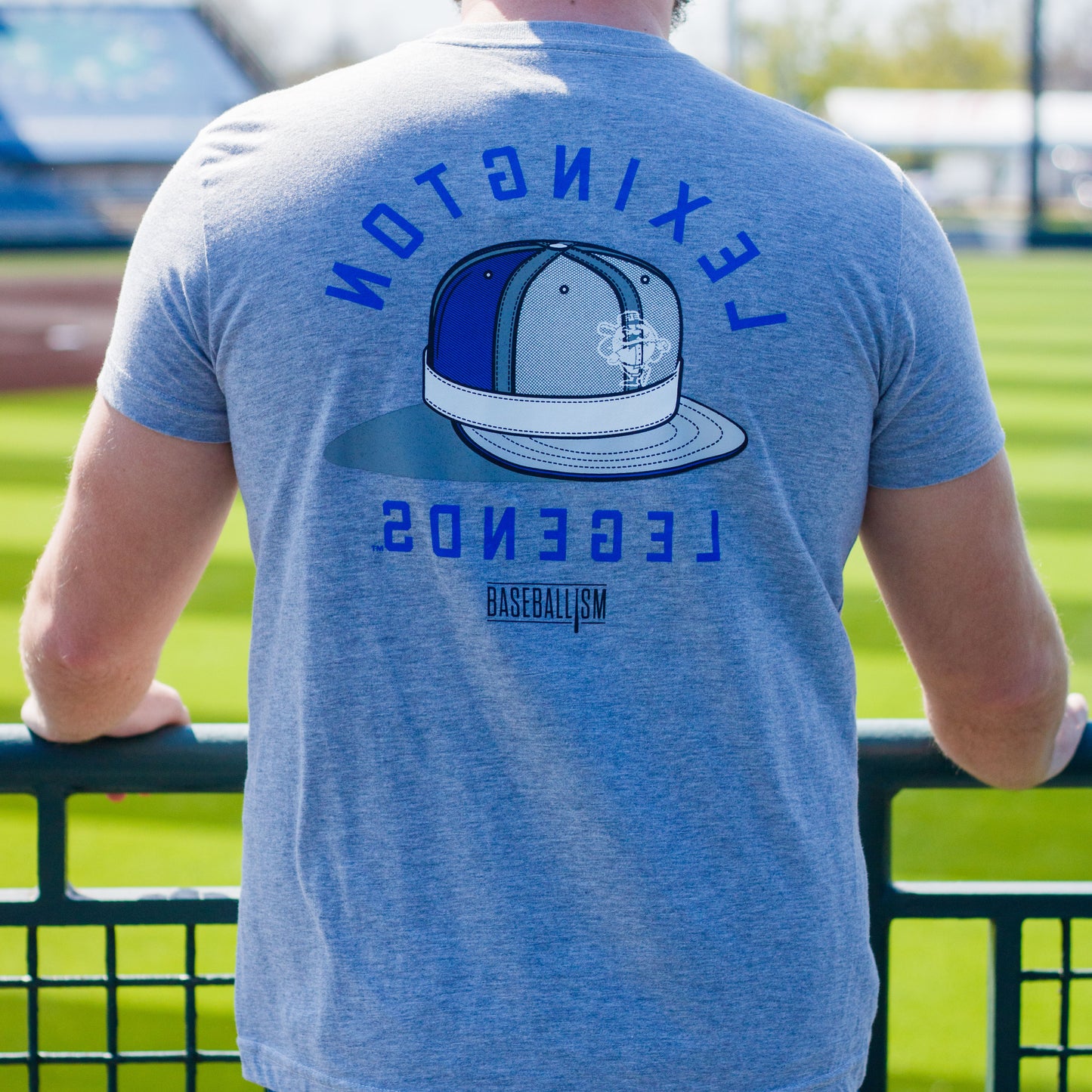 Adult Grey Baseballism Rally Tee