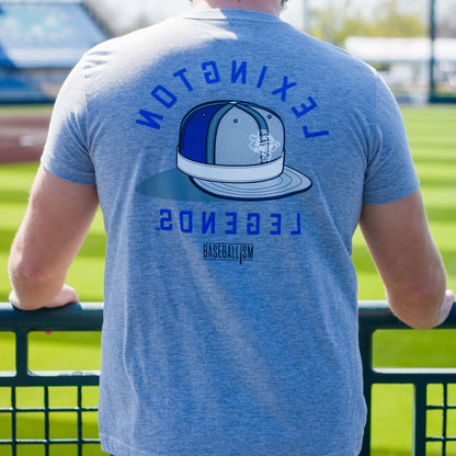 Adult Grey Baseballism Rally Tee