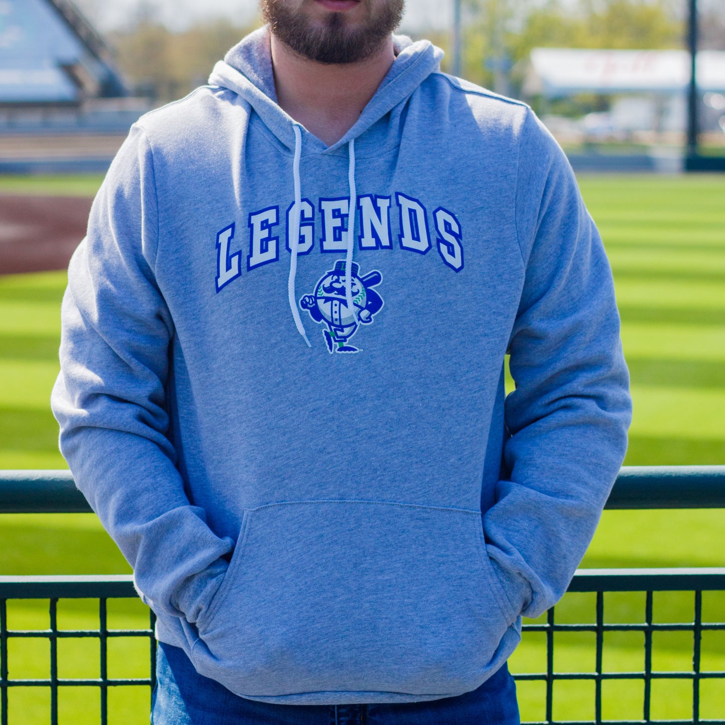 Legends Grey Hawkeye Sponge Fleece Hoodie