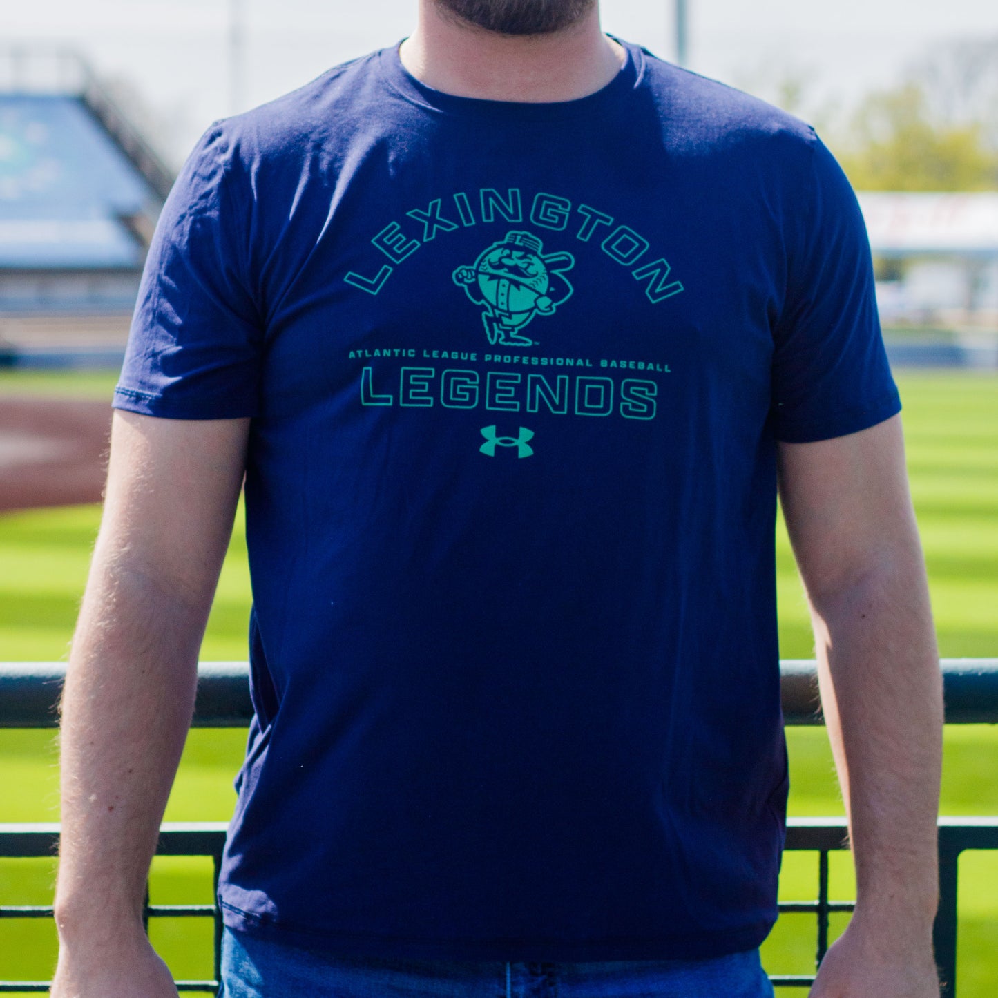 Adult Under Armour Navy Tee