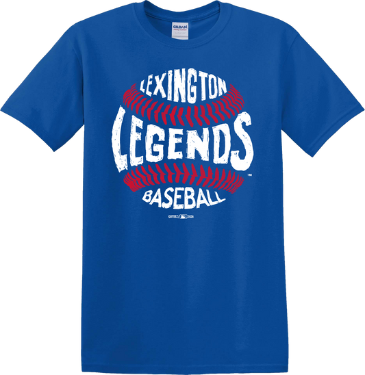 Adult Royal Handwritten Baseball Tee