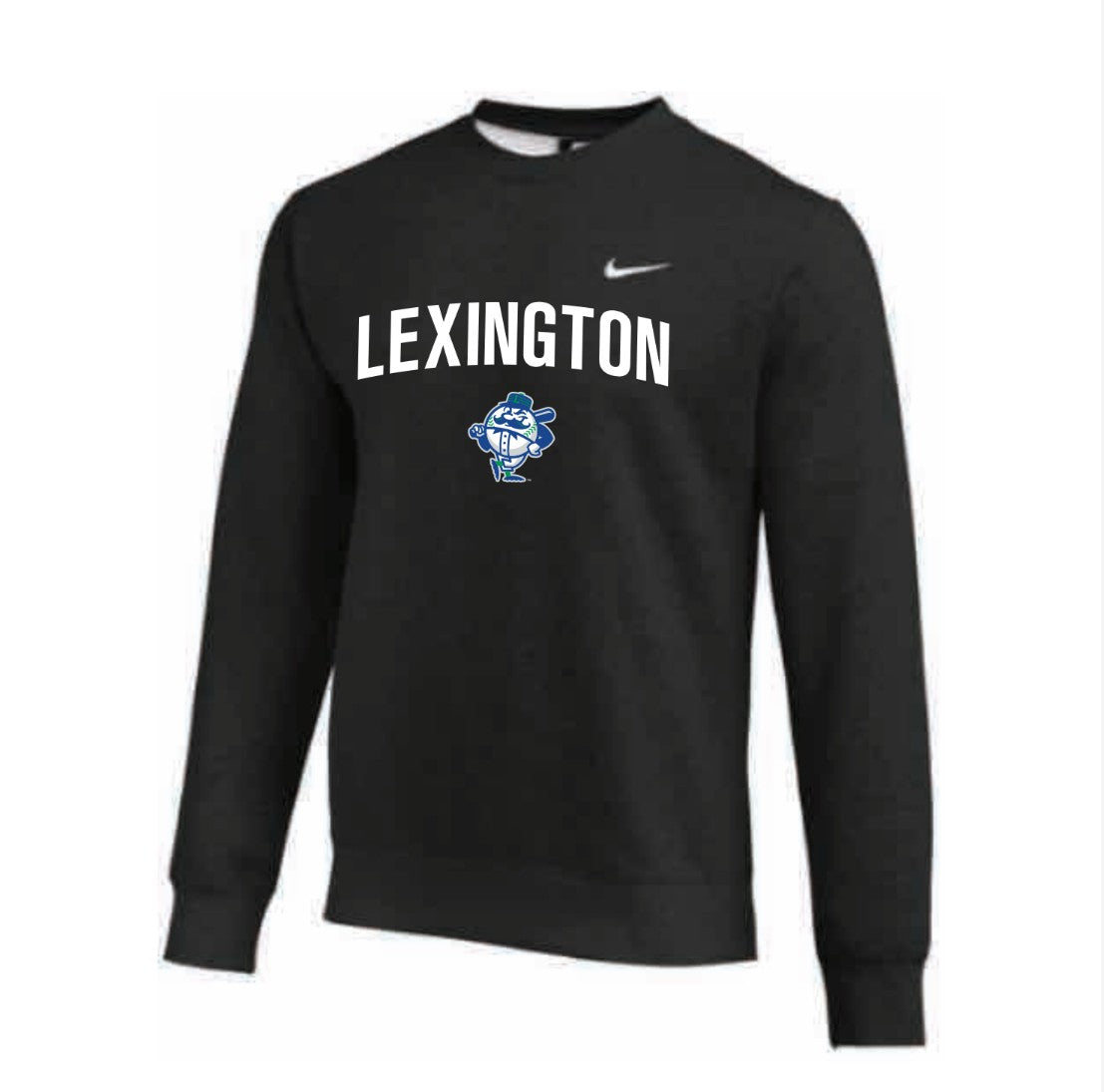 Adult Nike Black Crew Fleece