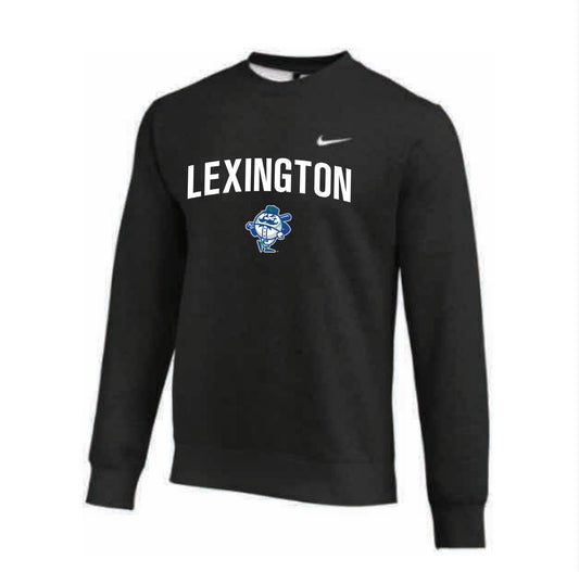Adult Nike Black Crew Fleece