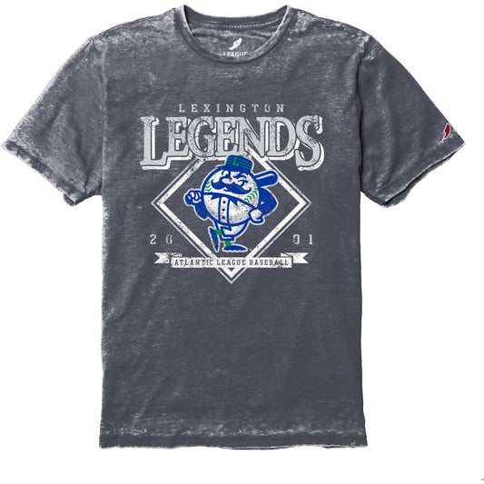 Heather Navy Burnout Tee