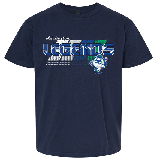 Kids Navy Maxed Softstyle Tee